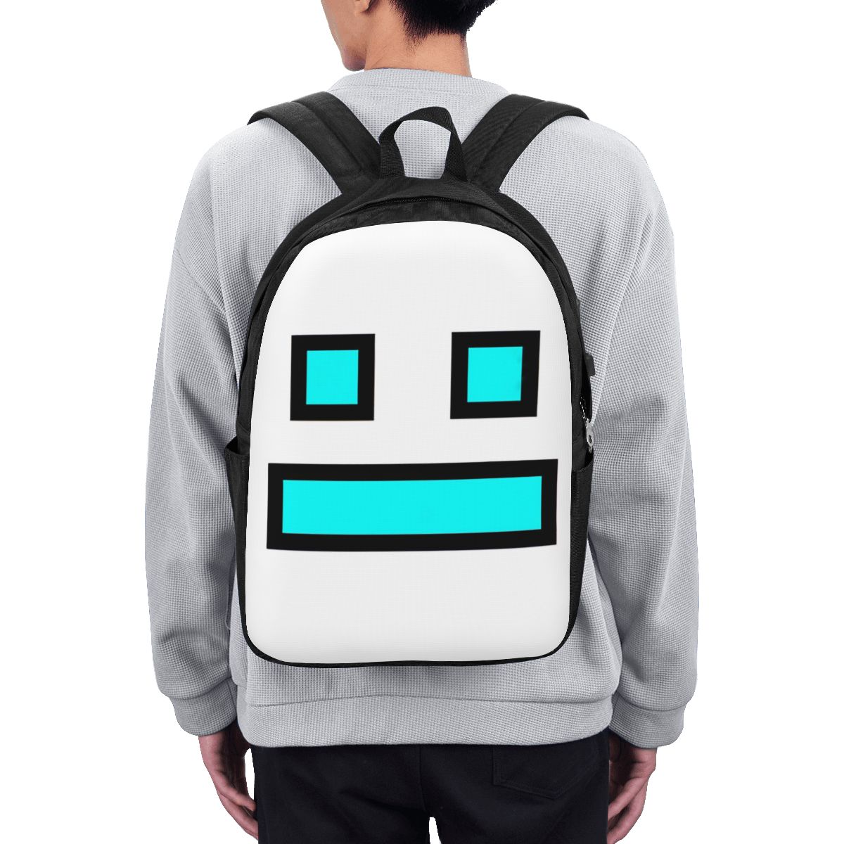 Womens Backpack - Video Game Geometry Dash Backpack Travel