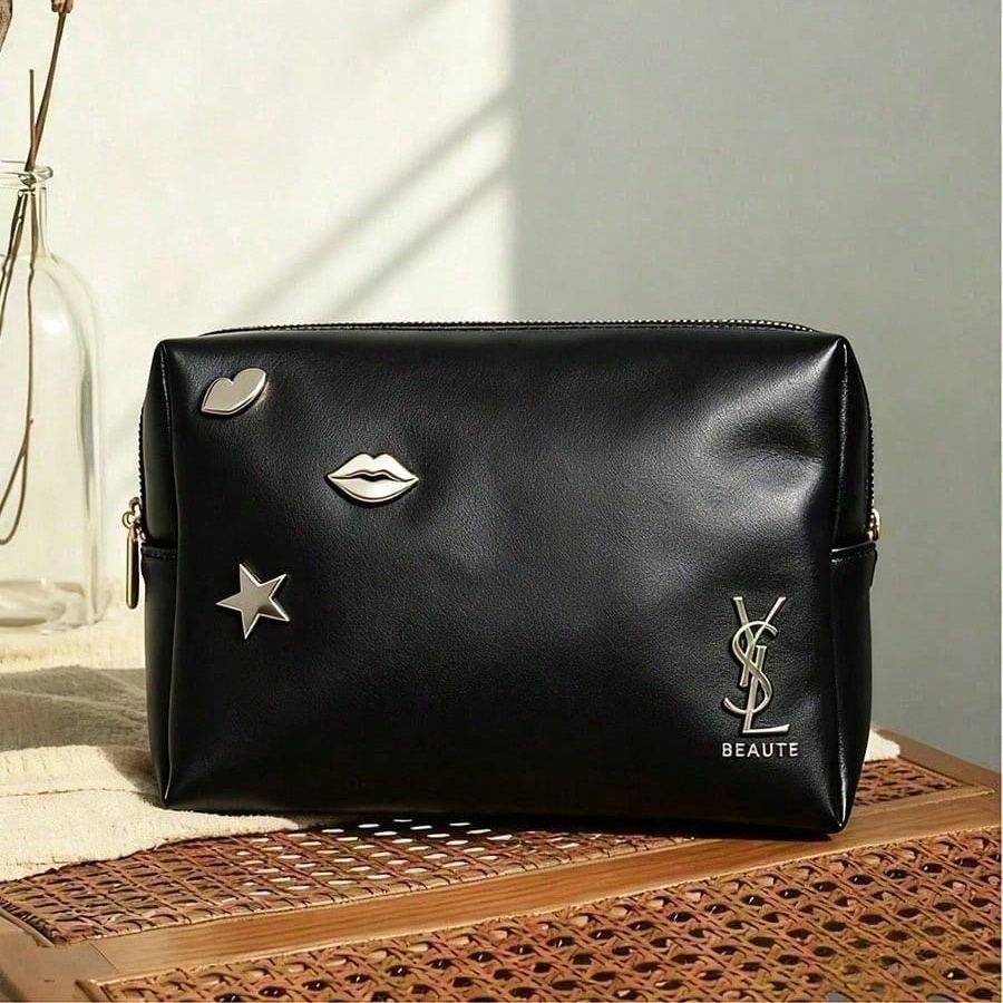 Women Bags Ysl - YSL Women Faux Leather Cosmetic Bag