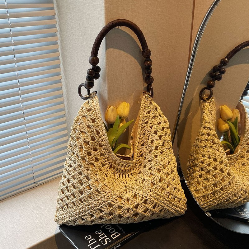 Beach Vacation Style Large Cap - огляд і ціна Woven Straw Bag