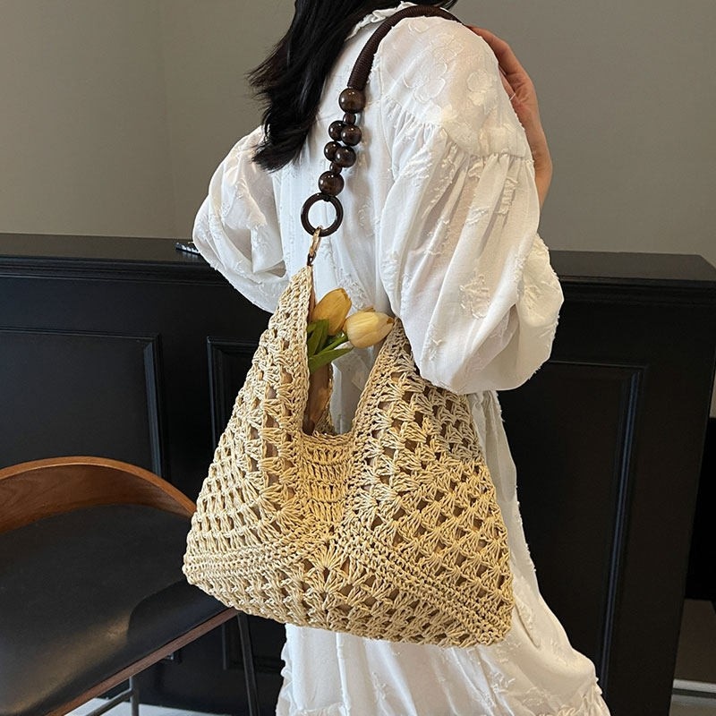 Beach Vacation Style Large Cap - огляд і ціна Woven Straw Bag