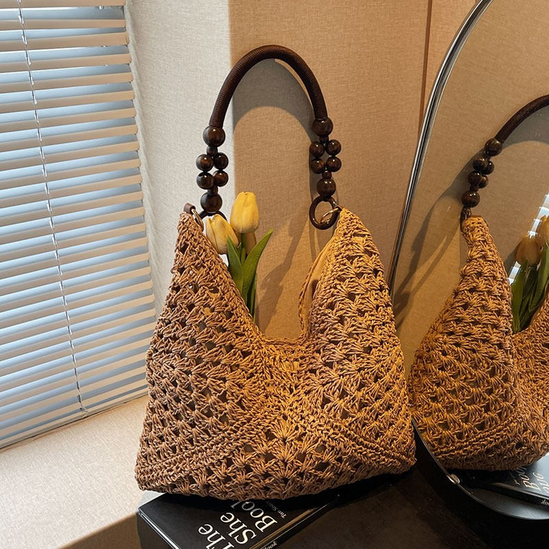 Beach Vacation Style Large Cap - огляд і ціна Woven Straw Bag