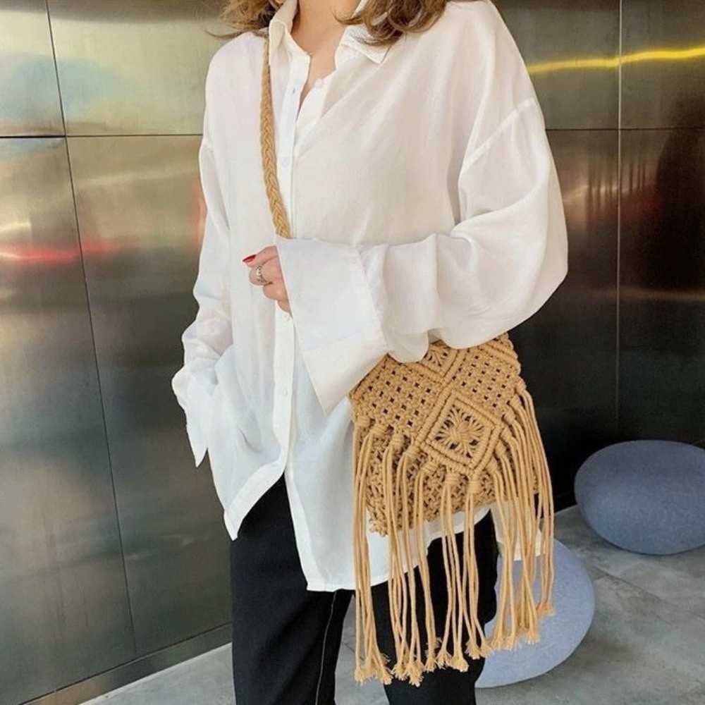 Ethnic Style Woven Straw Bag S - огляд і ціна Woven Straw Bag