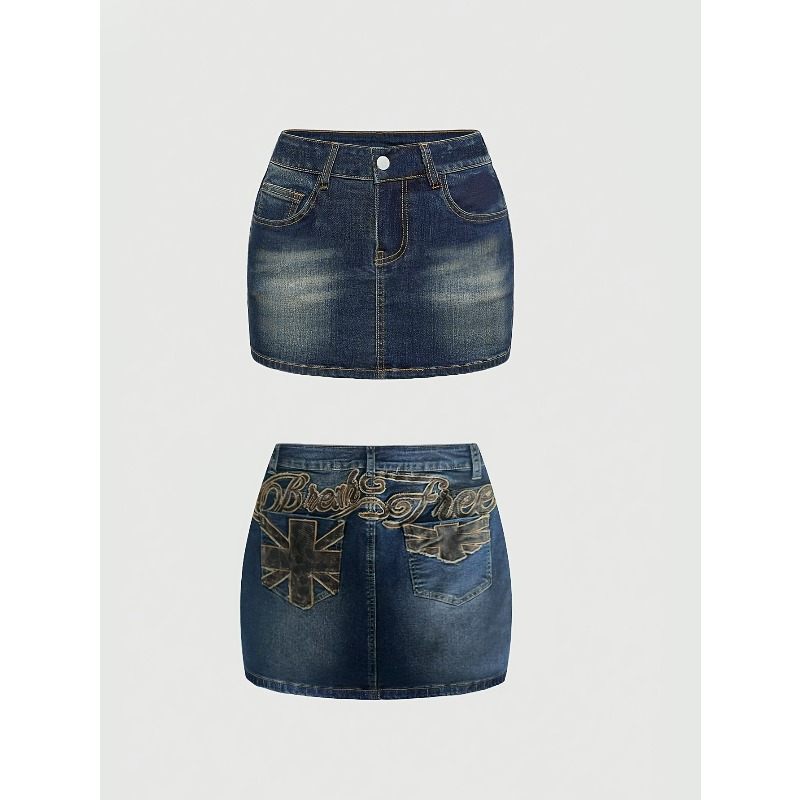 Summer Denim Retro Short Skirt - огляд і ціна Women Bags Jeans