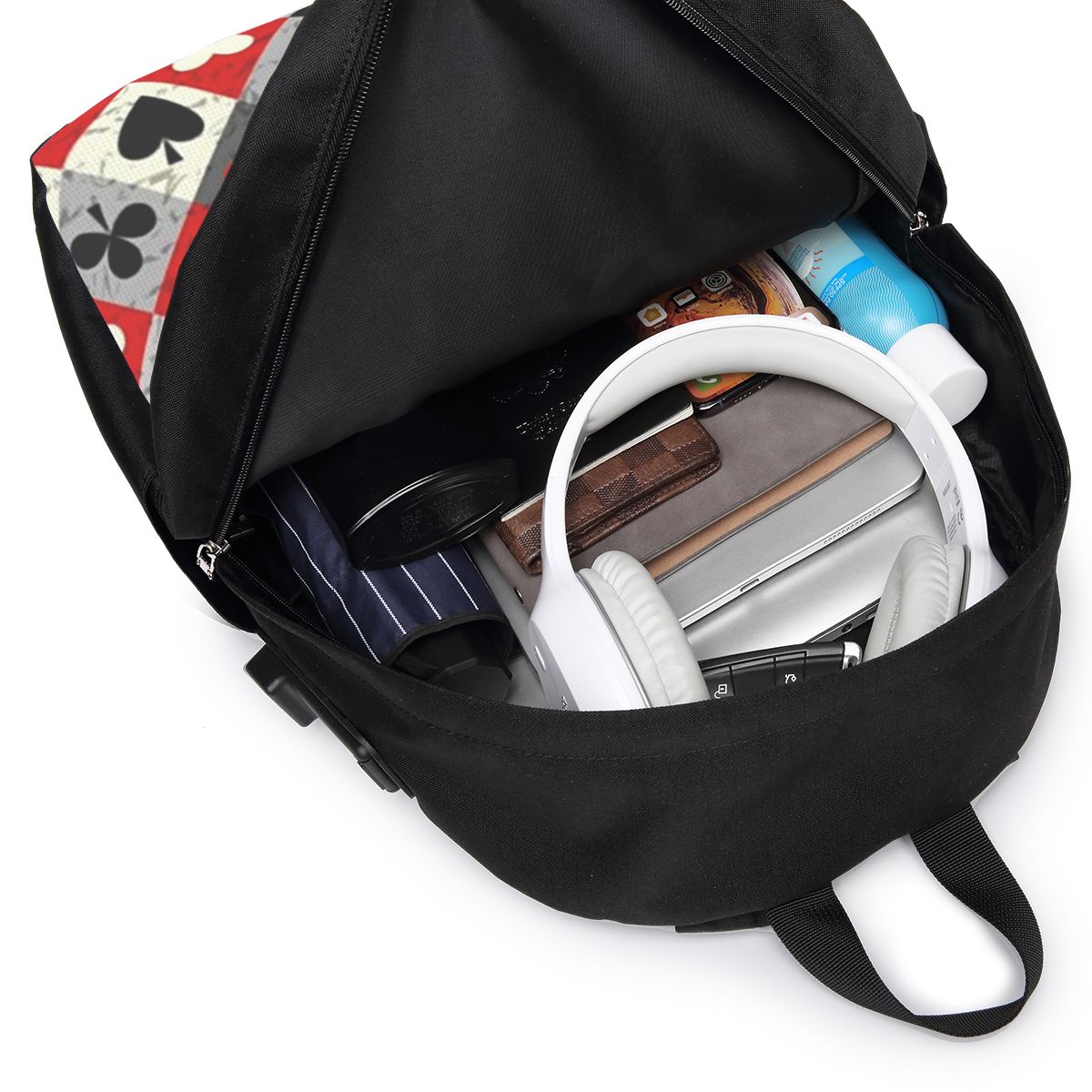 Playing Cards Poker Print Back - огляд і ціна Womens Backpack