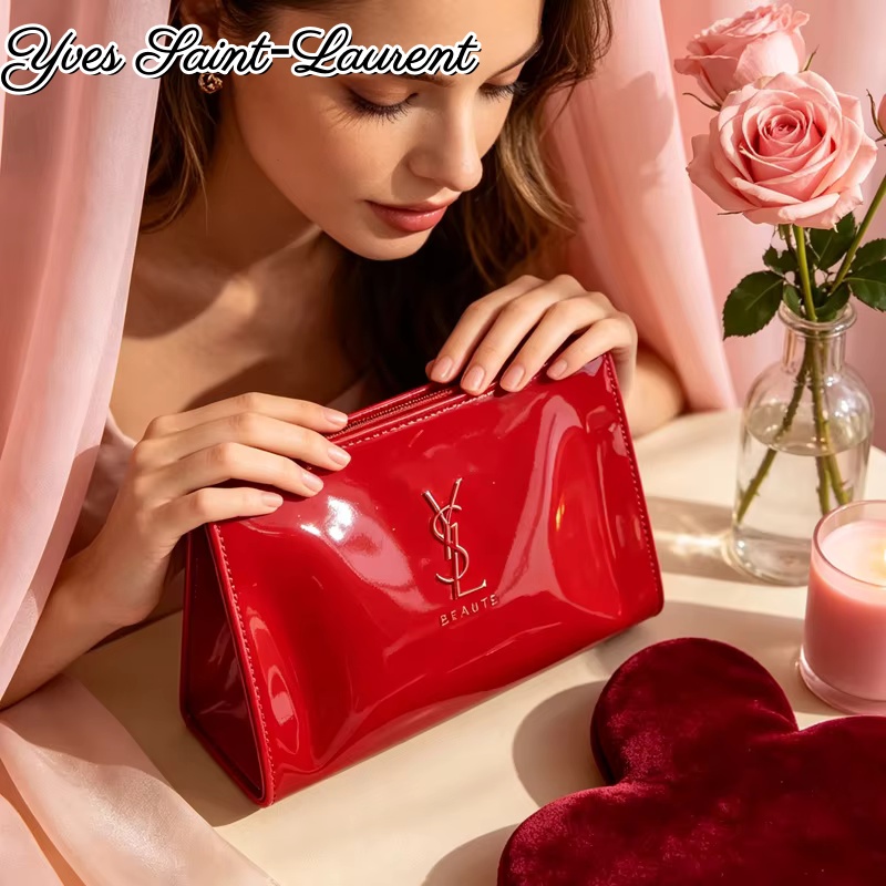 YSL Red Patent Leather Zipper  - огляд і ціна Women Bags Ysl