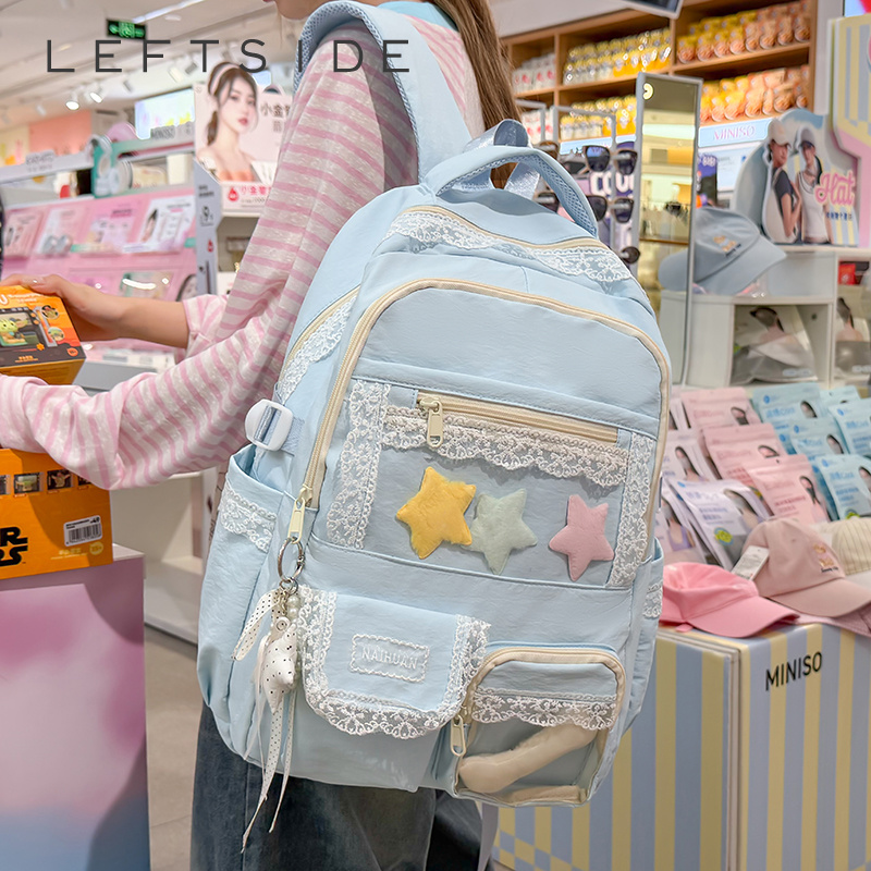 Women Lace Decor Backpack Cute - огляд і ціна Women Bags In Trend