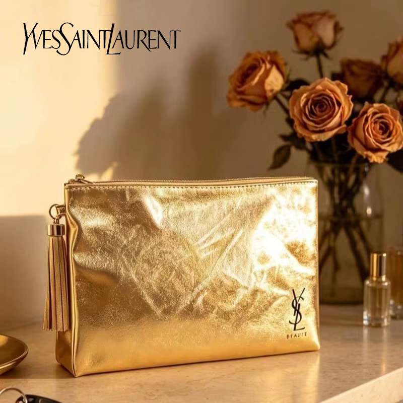 YSL Golden Cosmetic Bag, Porta - огляд і ціна Women Bags Ysl