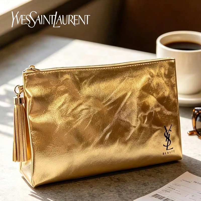 YSL Golden Cosmetic Bag, Porta - огляд і ціна Women Bags Ysl